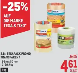 Metro Tesapack promo transparent Angebot