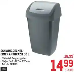 Metro Schwingdeckel- eimer anthrazit Angebot