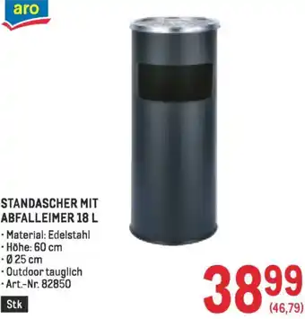 Metro Standascher mit abfalleimer Angebot