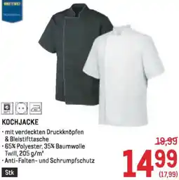 Metro Kochjacke Angebot