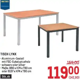 Metro Tisch Angebot