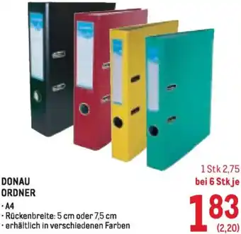 Metro Donau ordner Angebot