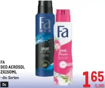 Metro Deo aerosol Angebot
