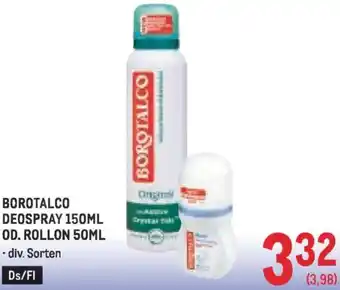 Metro Deospray od. rollon Angebot