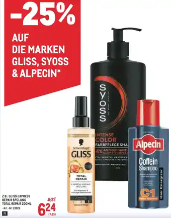 Metro Gliss express repair spulling total repair Angebot