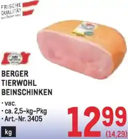 Metro Tierwohl beinschinken Angebot