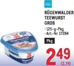Metro Teewurst grob Angebot