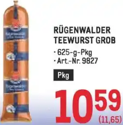 Metro Teewurst grob Angebot