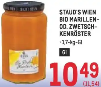 Metro Wien bio marillen- od. zwetsch- kenröster Angebot