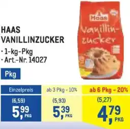 Metro Vanillinzucker Angebot