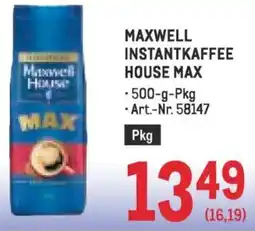 Metro Instantkaffee house max Angebot