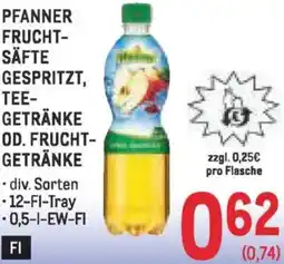 Metro Frucht- säfte gespritzt, tee- getränke od. frucht- getränke Angebot