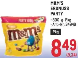 Metro M&m's erdnuss party Angebot