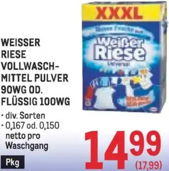 Metro Weisser riese vollwasch- mittel pulver Angebot