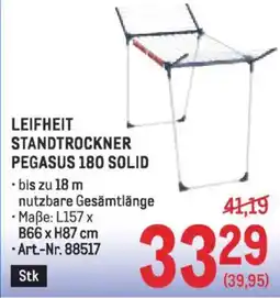 Metro Leifheit standtrockner pegasus 180 solid Angebot