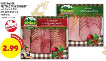 PENNY Wiesbauer Festtagsaufschnitt 180g/200g Angebot
