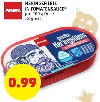 PENNY Heringsfilets In Tomatensauce 200g Angebot