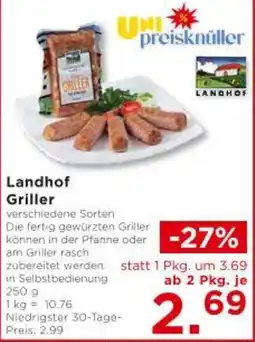 Unimarkt Griller Angebot