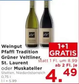 Unimarkt Pfaffl tradition grüner veltliner, st. laurent oder muskateller Angebot