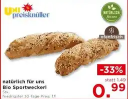 Unimarkt Bio Sportweckerl Angebot