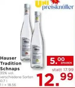 Unimarkt Hauser Tradition Schnaps Angebot