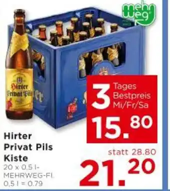 Unimarkt Hirter Privat Pils Kiste Angebot