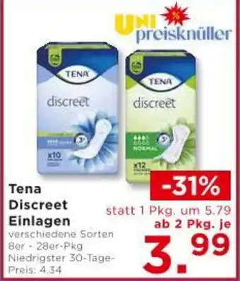 Unimarkt Discreet Einlagen Angebot