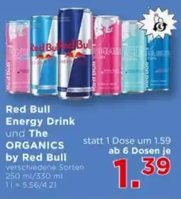 Unimarkt Energy drinks und the organics by red bull versch. sorten Angebot