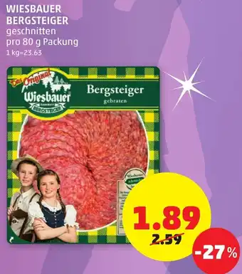 PENNY Wiesbauer Bergsteiger 80g Angebot