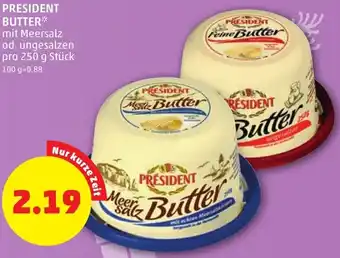 PENNY President Butter 250g Angebot