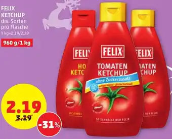 PENNY Felix Ketchup 960g/1 Kg Angebot