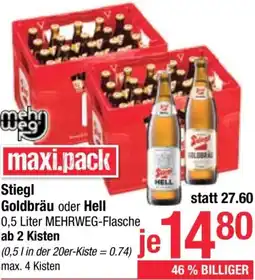 Maximarkt Goldbräu oder Hell Angebot