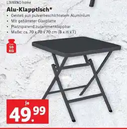 Lidl ALU-KLAPPTISCH Angebot