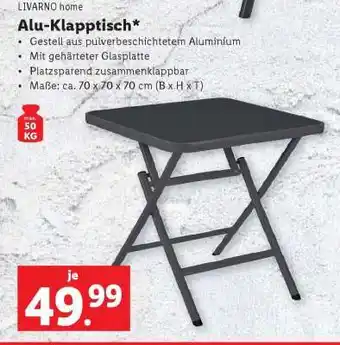Lidl ALU-KLAPPTISCH Angebot