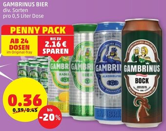 PENNY Gambrinus Bier Angebot