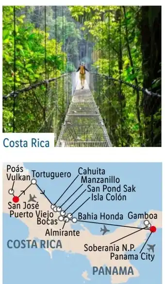 Lidl Lidl-Reisen Costa Rica Rundreise-Baden Angebot