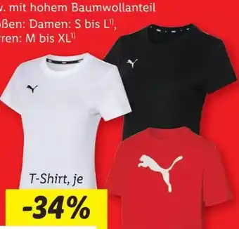 Lidl Puma Damen T-Shirt Angebot
