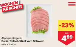 MPreis Kaiserteilschnitzel vom Schwein Angebot