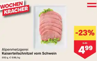 MPreis Kaiserteilschnitzel vom Schwein Angebot