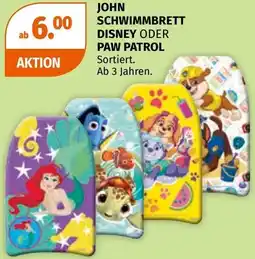 Müller John schwimmbrett disney oder paw patrol Angebot