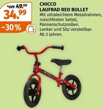 Müller Chicco laufrad red bullet Angebot