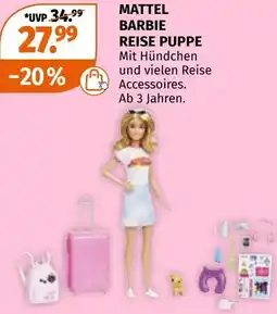 Müller Mattel barbie reise puppe Angebot