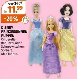 Müller Disney prinzessinnen puppen Angebot