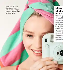 HEMA Strandlaken, zacht velours met handige flap Angebot