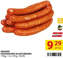 Transgourmet Käsekrainer im naturdarm Angebot