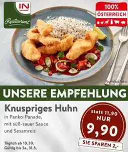 Interspar Knuspriges Huhn Angebot