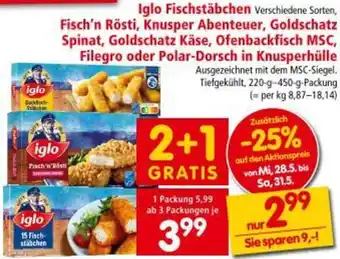 Interspar Fischstäbchen Angebot