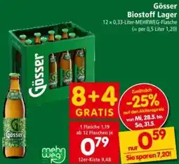 Interspar Biostoff Lager Angebot