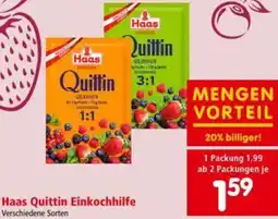 Interspar Quittin Einkochhilfe Angebot
