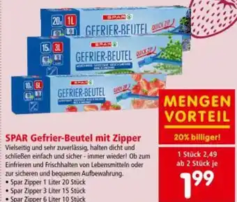 Interspar Spar gefrier-beutel mit zipper Angebot